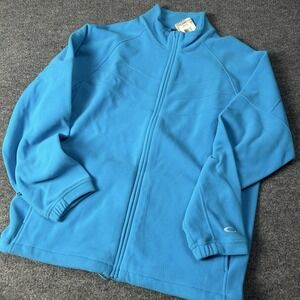 Oakley Jacket Mens XL Blue Private Fleece Full Zip Thermal Outdoor 461023